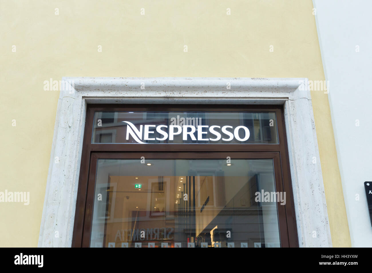 Nespresso shop Stock Photo