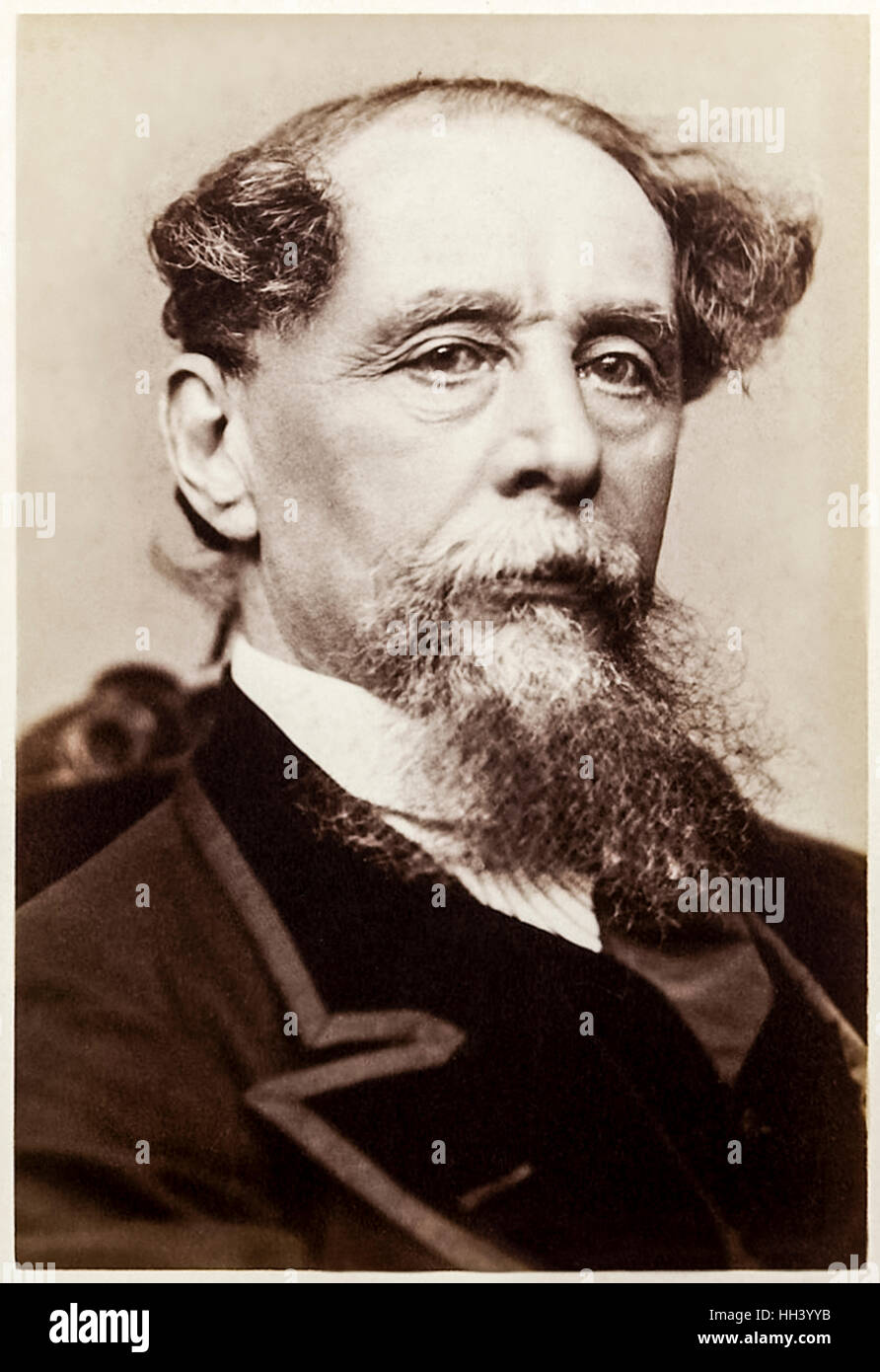 Charles Dickens (1812-1870) English writer and popular Victorian novelist who's success started with the serial publication of 'The Posthumous Papers of the Pickwick Club' published under the pseudonym Boz. See description for more information. Stock Photo