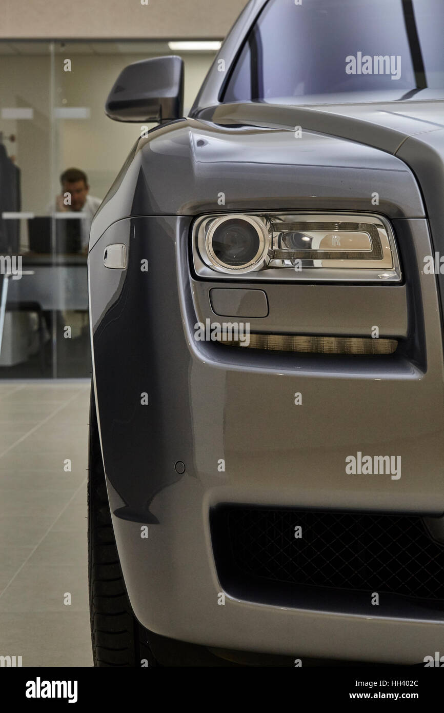 Rolls Royce Motor Cars Ghost light detail Stock Photo Alamy