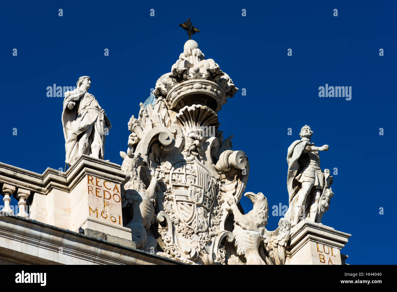 Close up detail of Royal Palace. Madrid, Spain. Stock Photo