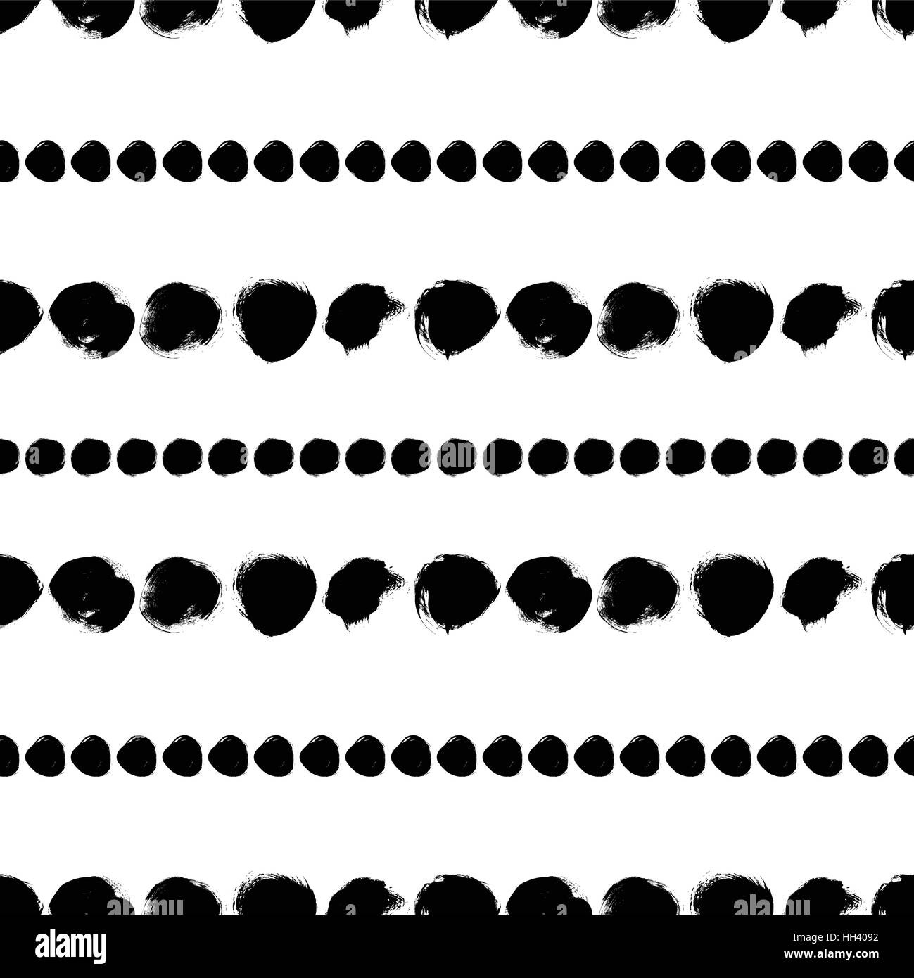 Seamless black and white pattern with circles Stock Vector Image & Art ...