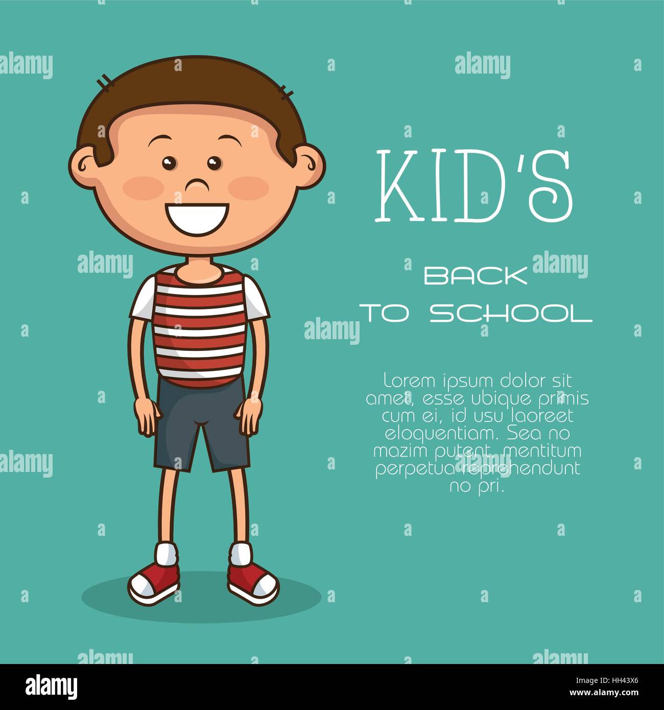 cute little boy character vector illustration design Stock Vector Image ...