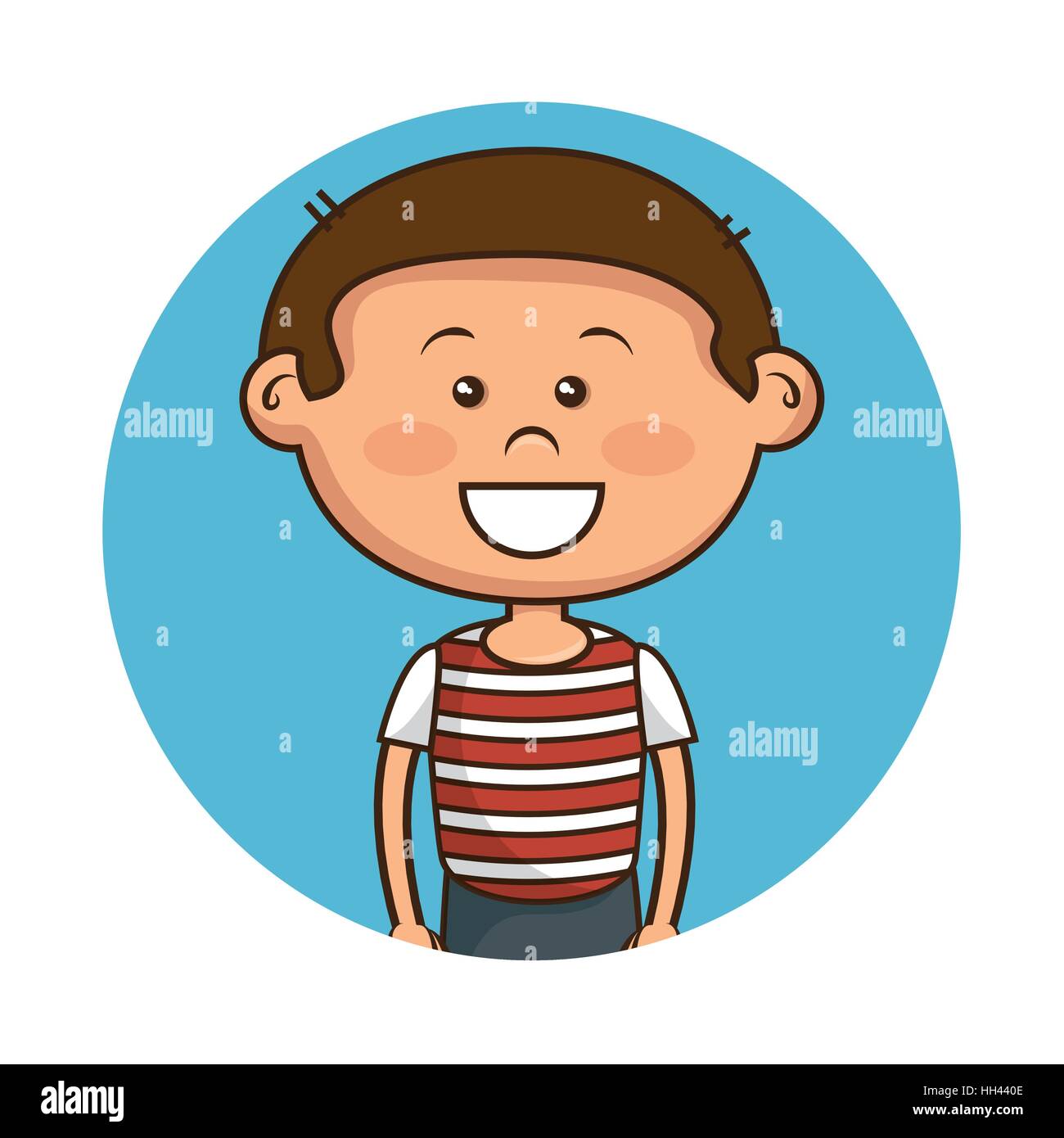 cute little boy character vector illustration design Stock Vector Image ...