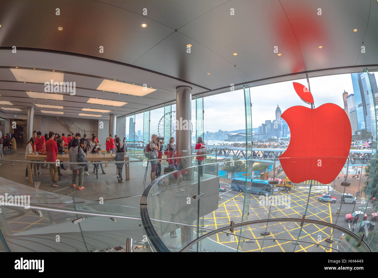 Apple Store Hong Kong Stock Photo Alamy