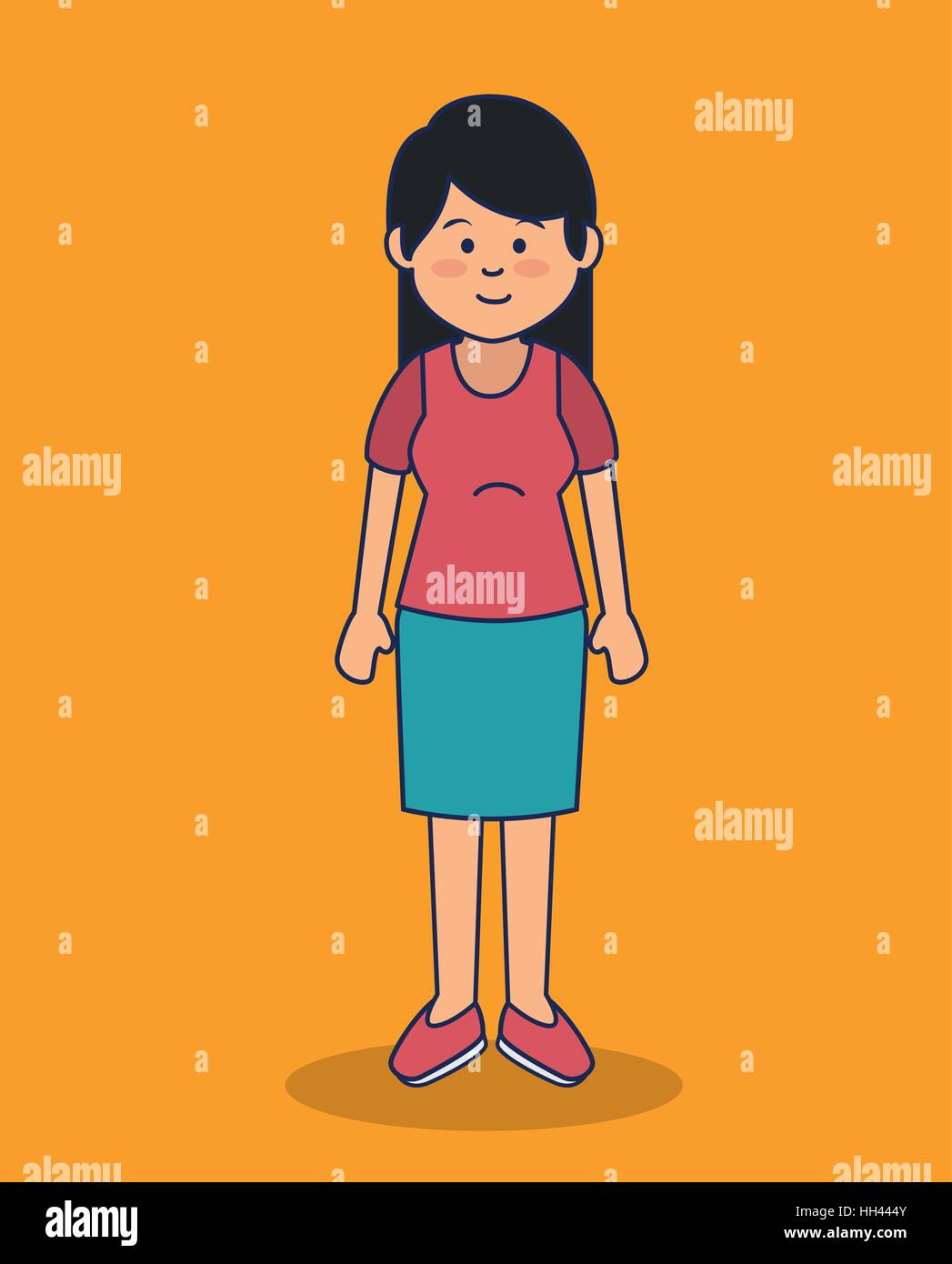 young woman avatar icon vector illustration design Stock Vector Image ...