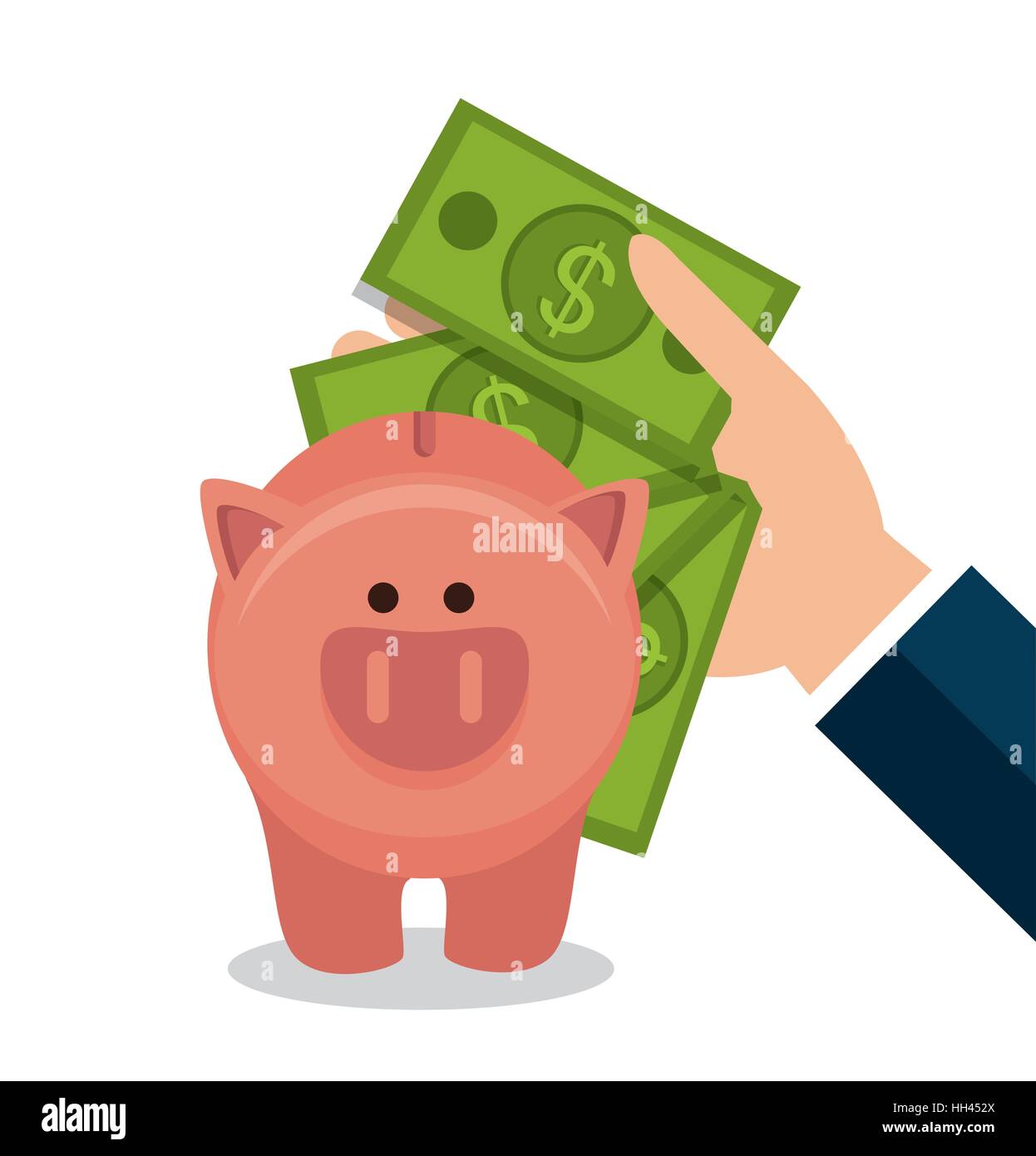 crowdfunding savings concept icon vector illustration design stock