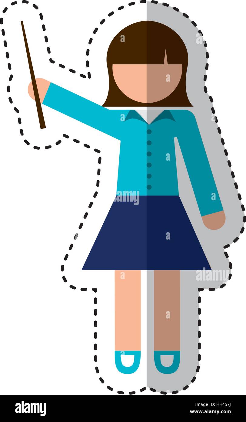 teacher woman avatar character vector illustration design Stock Vector ...