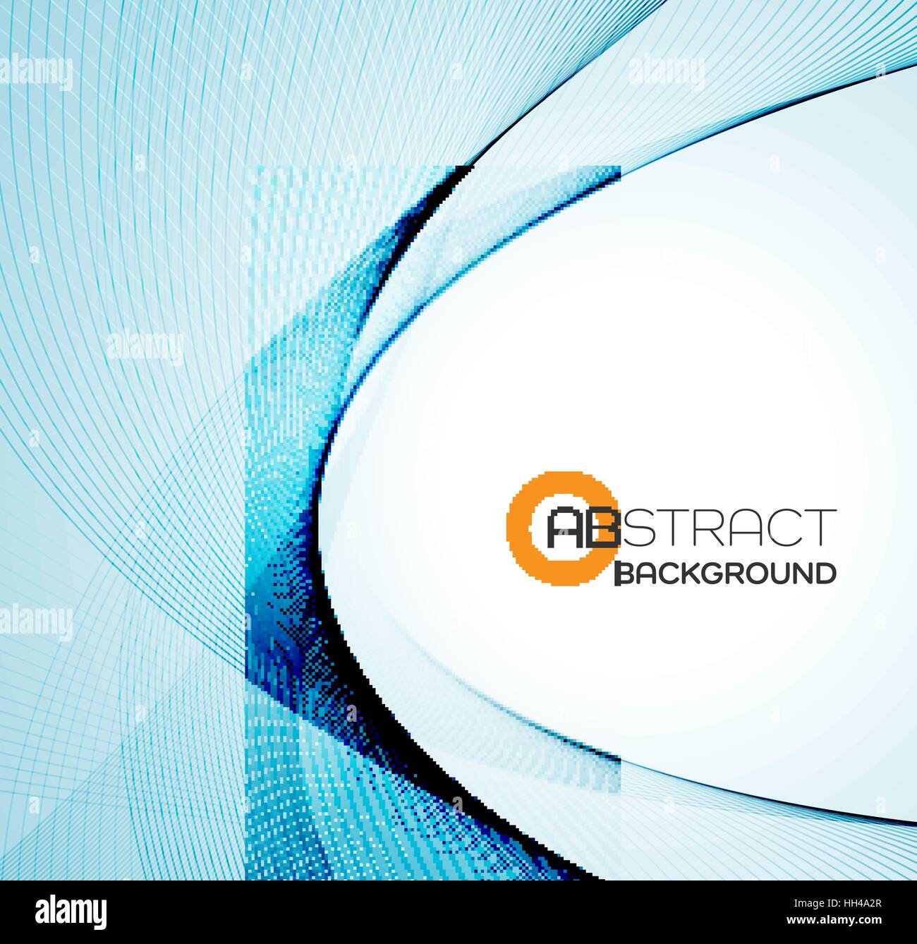 Vector Abstract color blue wave design element Stock Vector Image & Art ...