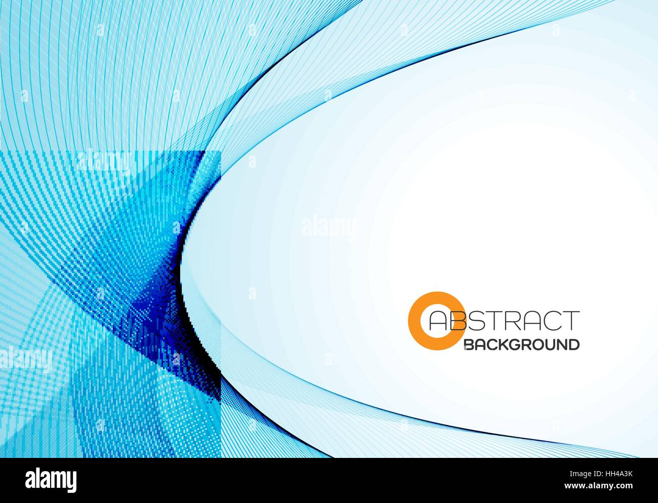 Vector Abstract color blue wave design element Stock Vector Image & Art ...