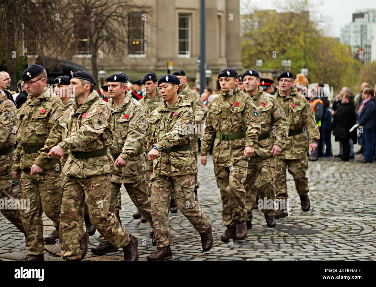 Remembrance Day parade in Liverpool UK Stock Photo Alamy