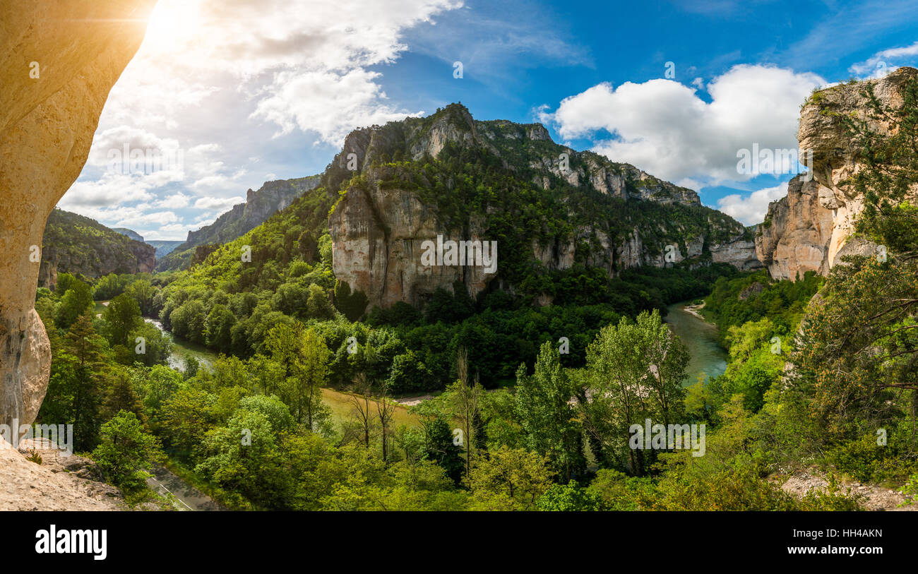 Gorges Du Tarn, Aveyron, France. Stock Photo