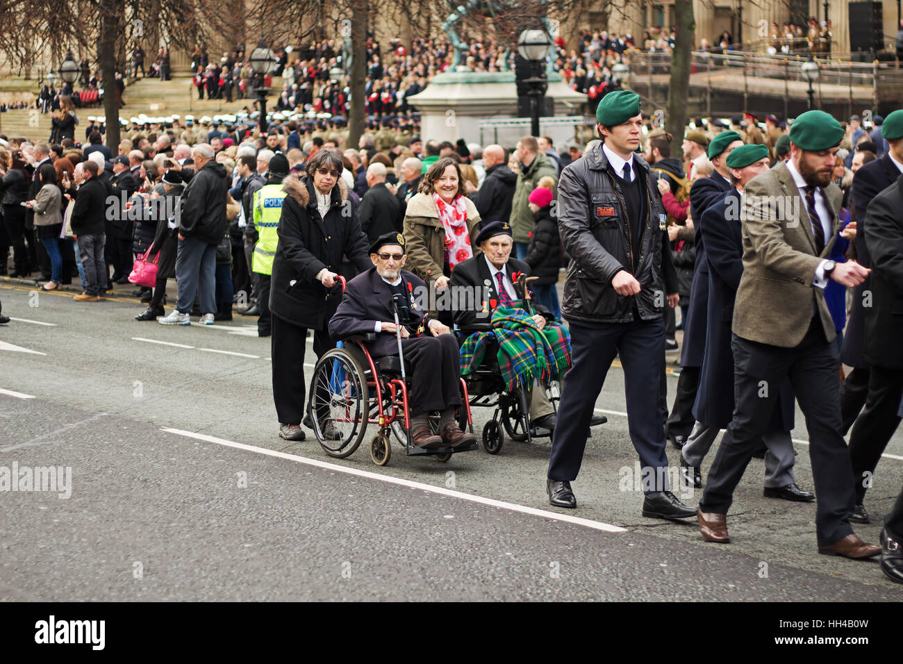 Remembrance day parade liverpool hires stock photography and images