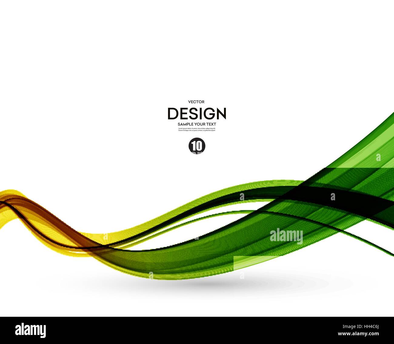 Abstract wavy green yellow frame Stock Vector Images - Alamy