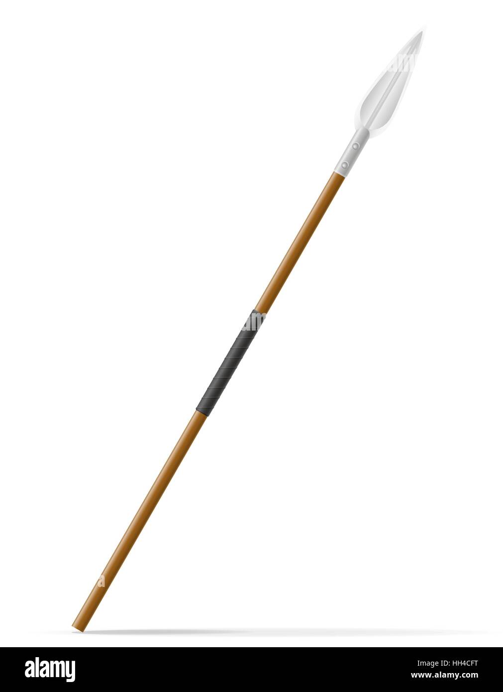 battle spear medieval stock vector illustration isolated on white ...