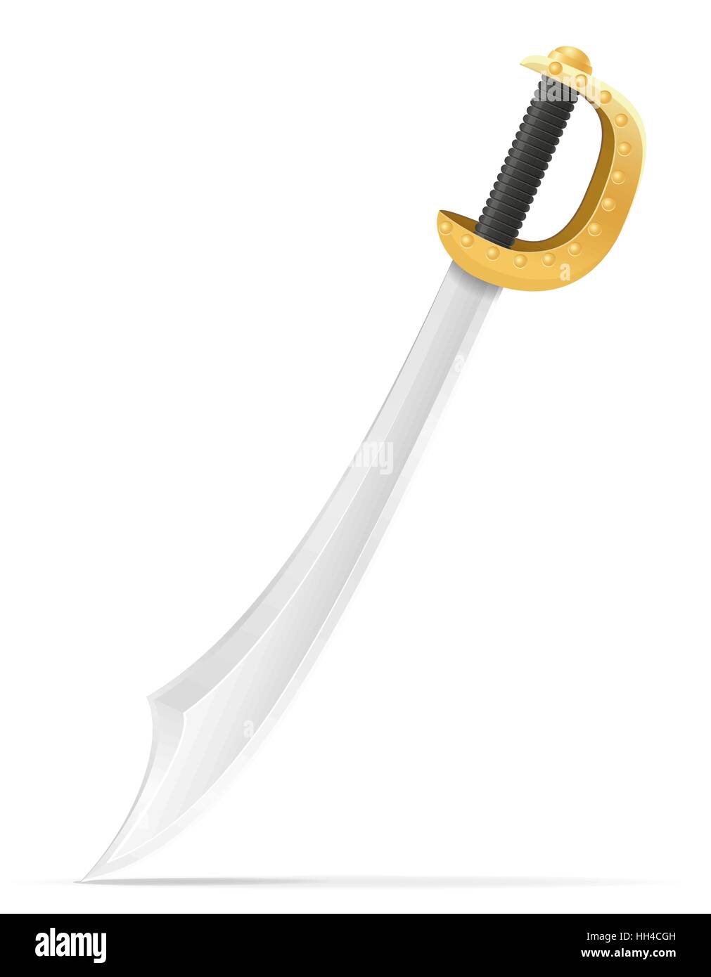 battle sword medieval stock vector illustration isolated on white ...