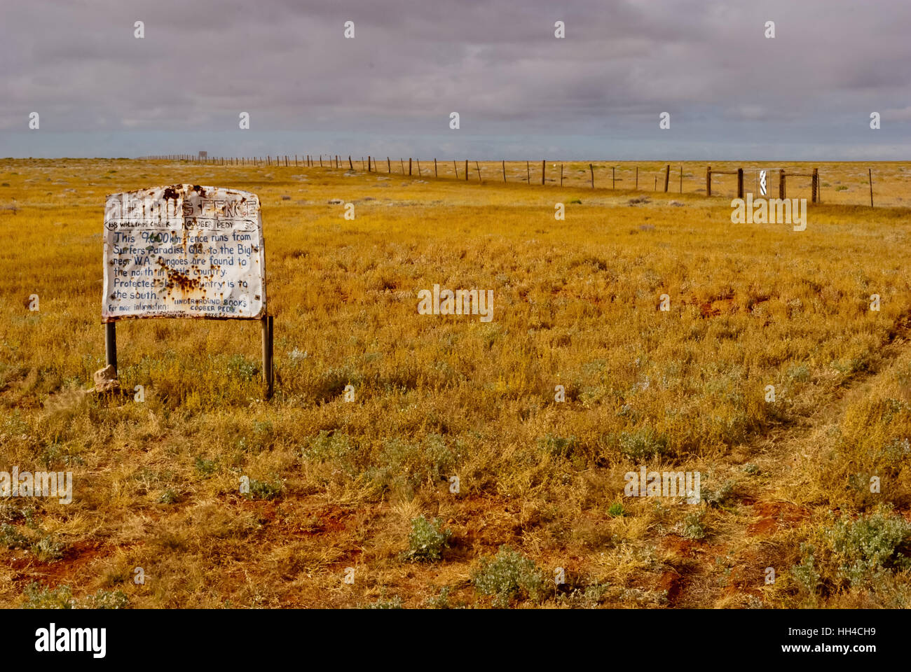 The Dog Fence, South Australia Stock Photo Alamy