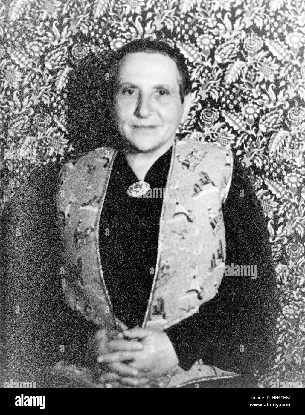 Gertrude Stein, 1934 Stock Photo