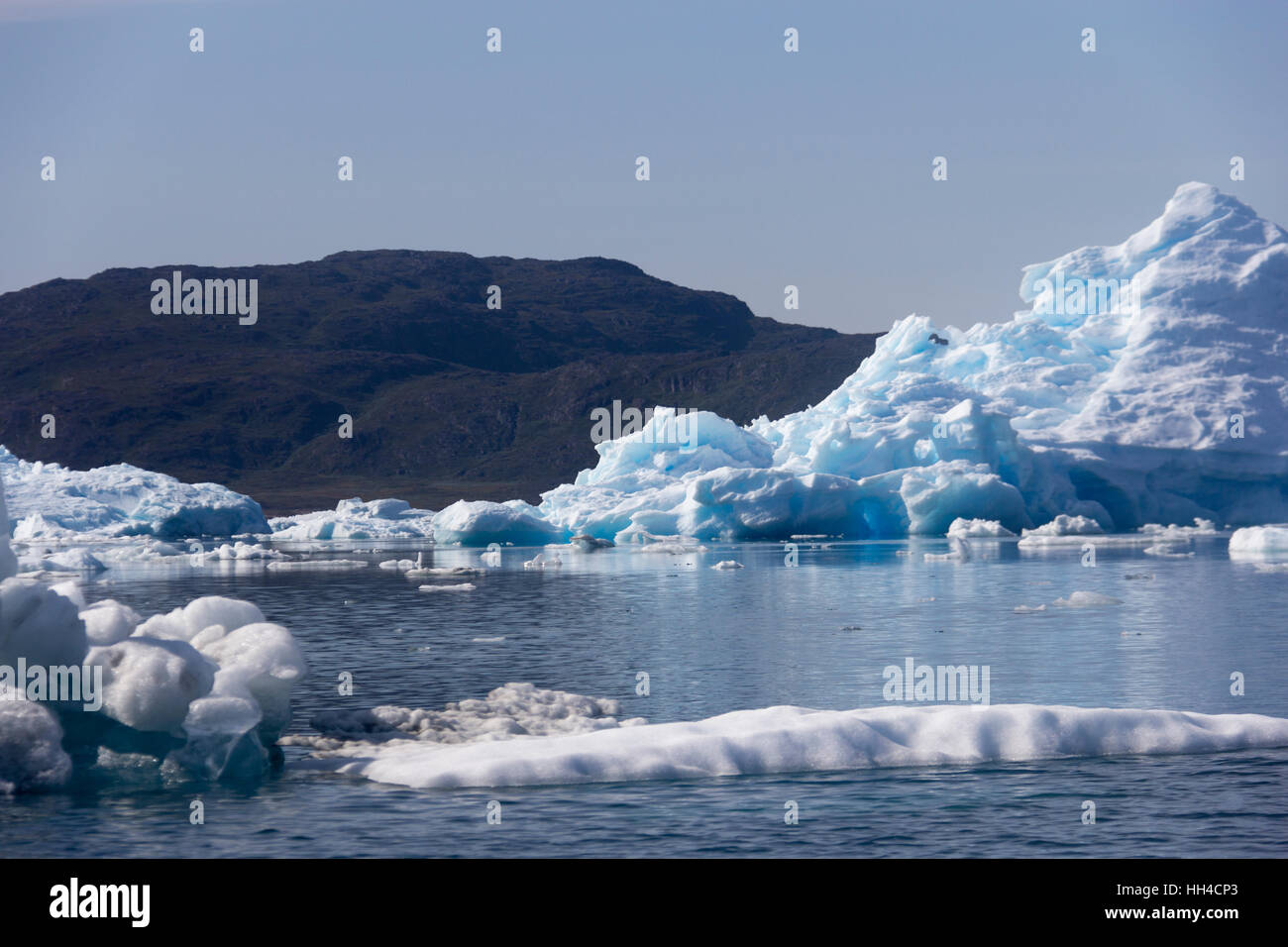 iceberg in the south coast of greenland Stock Photo