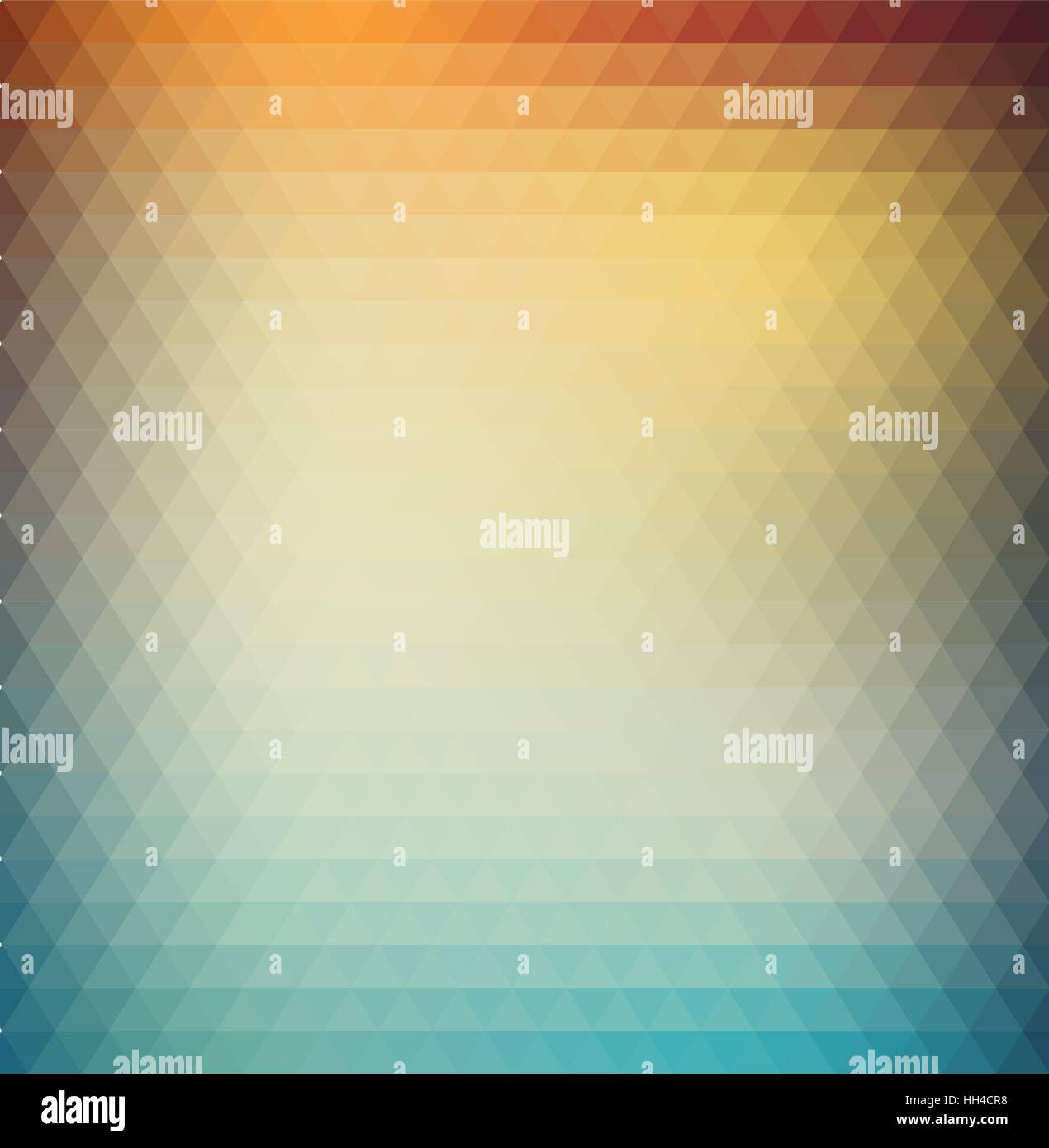 Abstract geometric background with orange, blue and yellow triangles ...