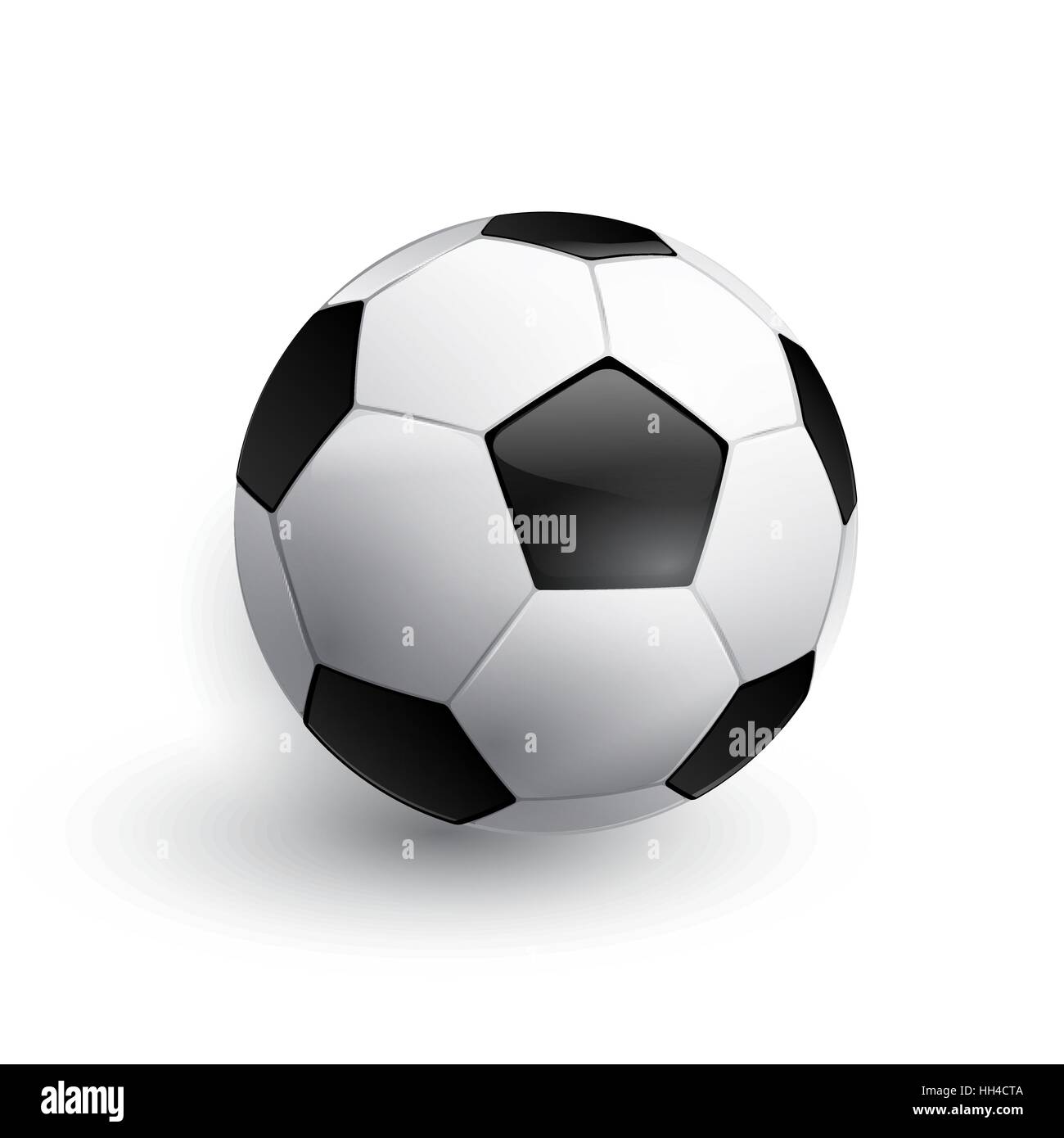 Soccer ball. Football ball. Realistic soccer ball isolated on white. Vector Stock Vector Image