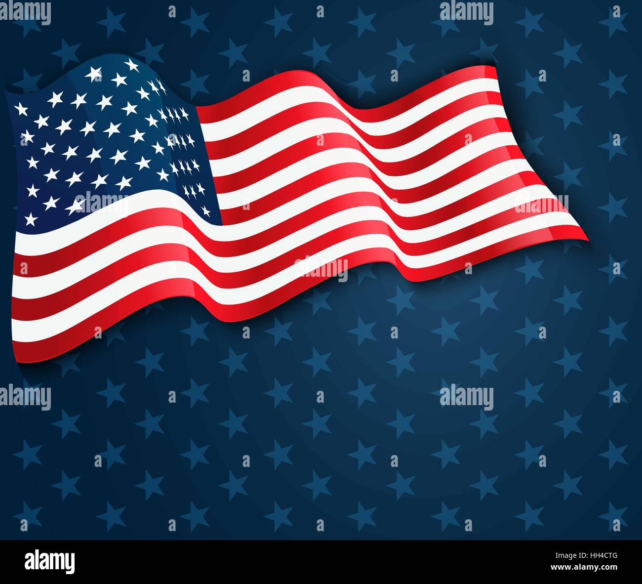 United States flag.  USA Independence Day background. Fourth of July celebrate Stock Vector