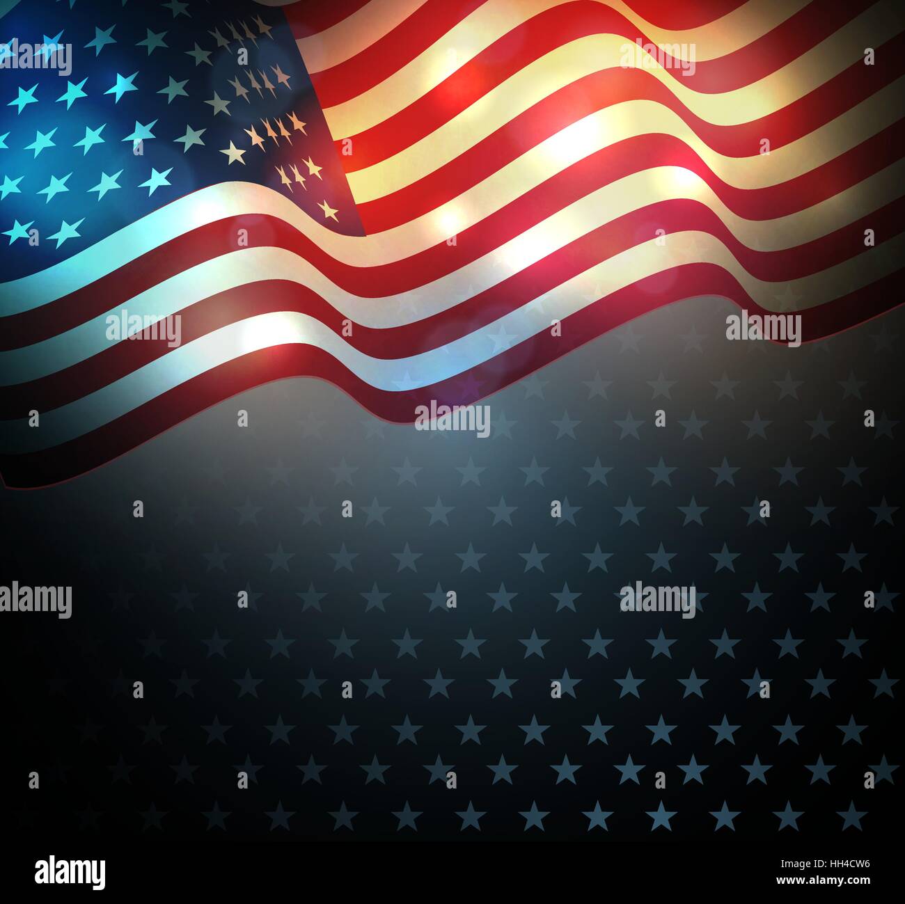 United States flag.  USA Independence Day background. Fourth of July celebrate Stock Vector