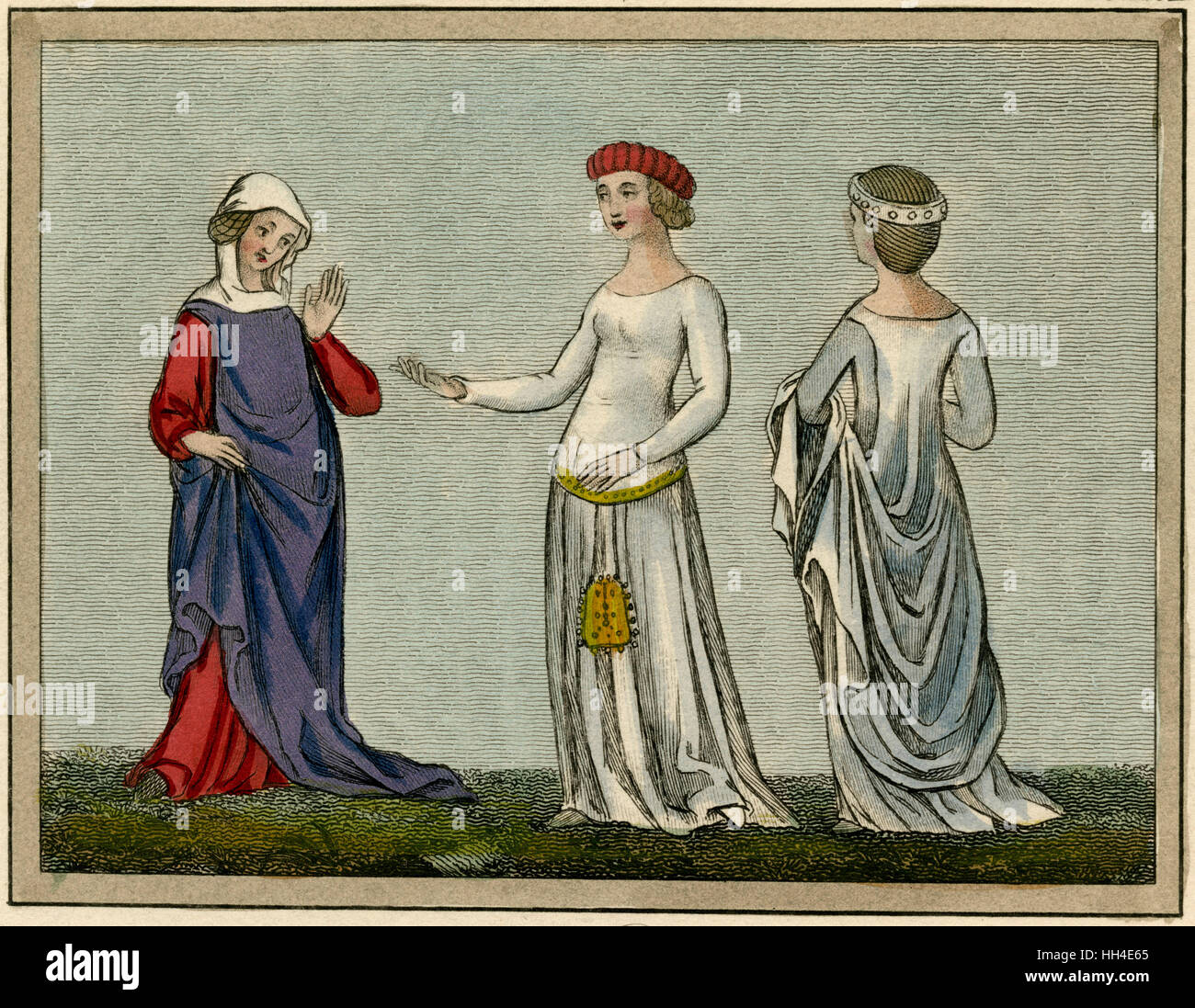 14th century Ladies Stock Photo - Alamy