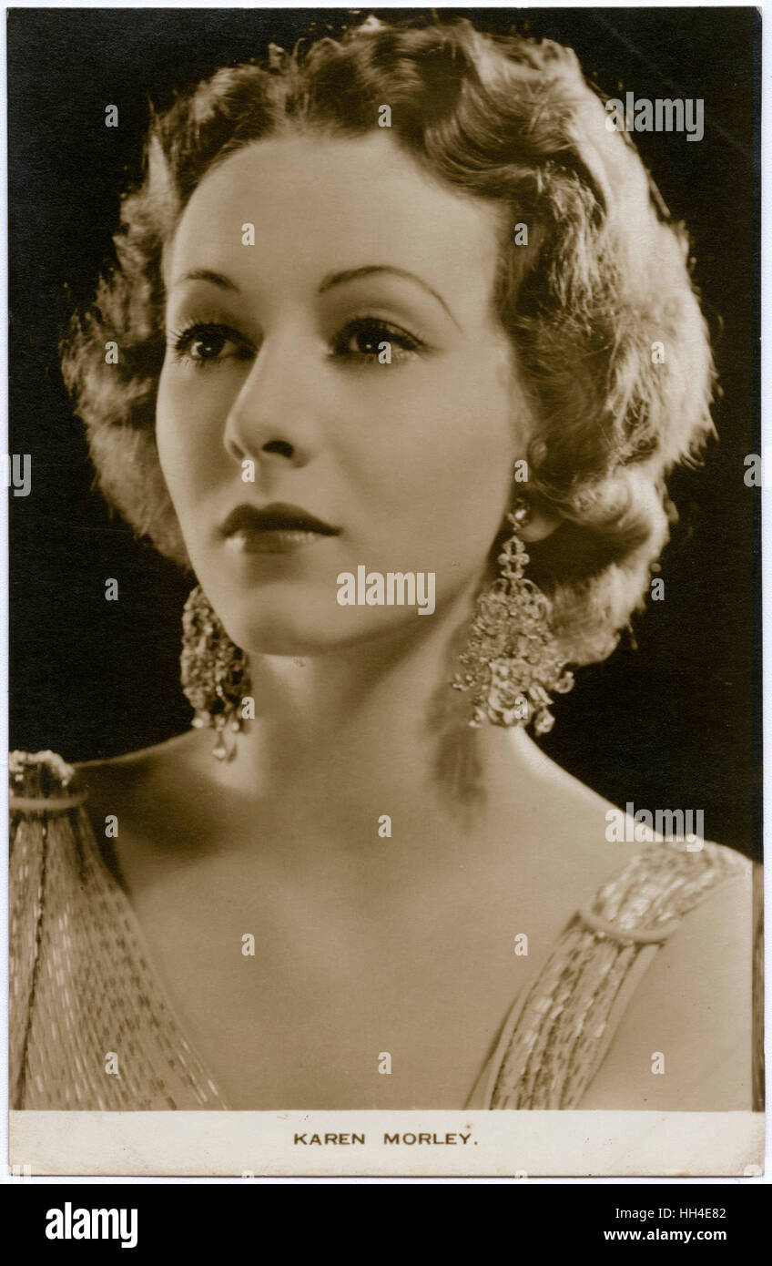 Karen Morley (1909 – 2003)  (Mildred Linton)  American film actress Stock Photo
