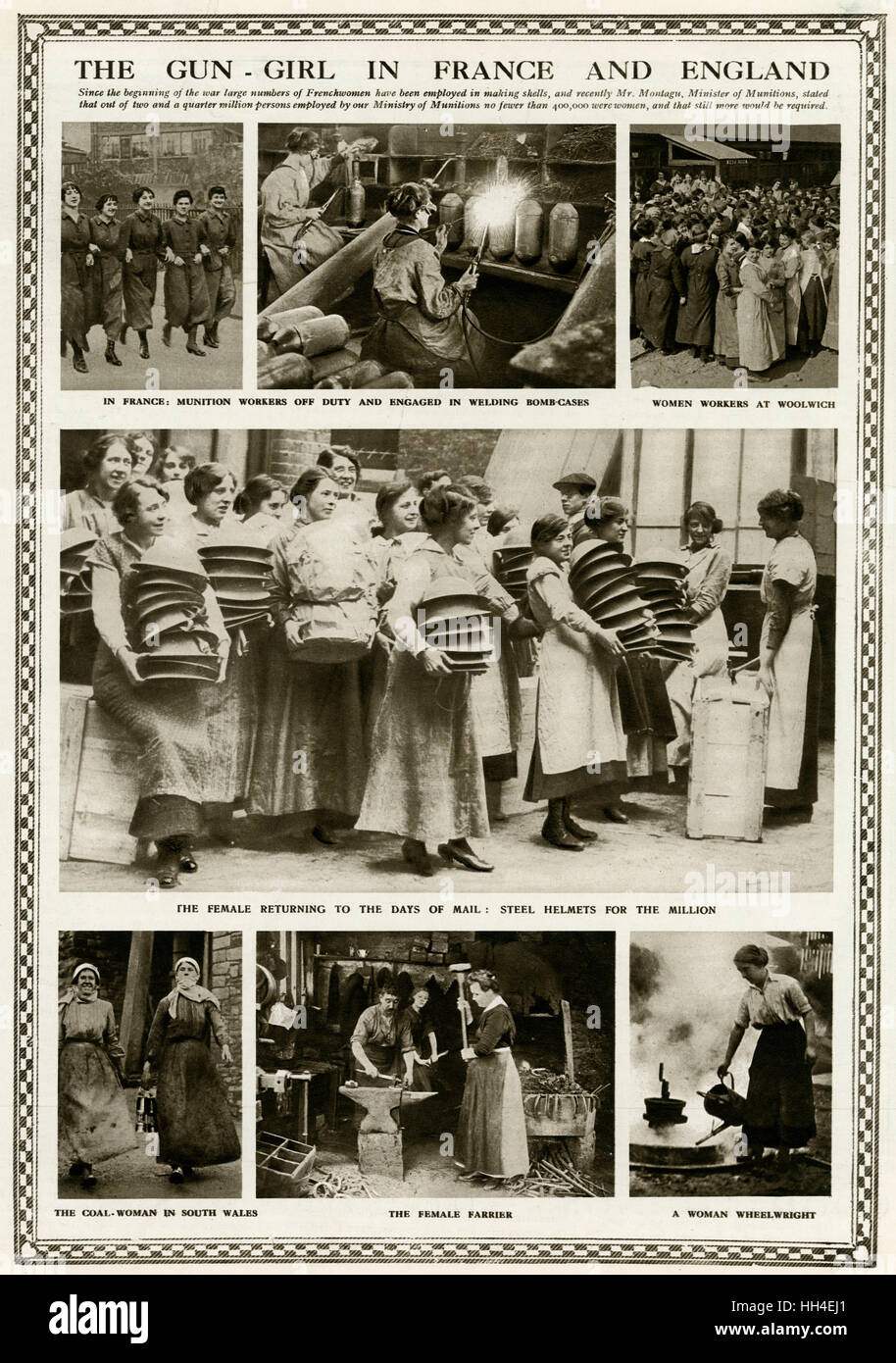 Wales world war one women hi-res stock photography and images - Alamy