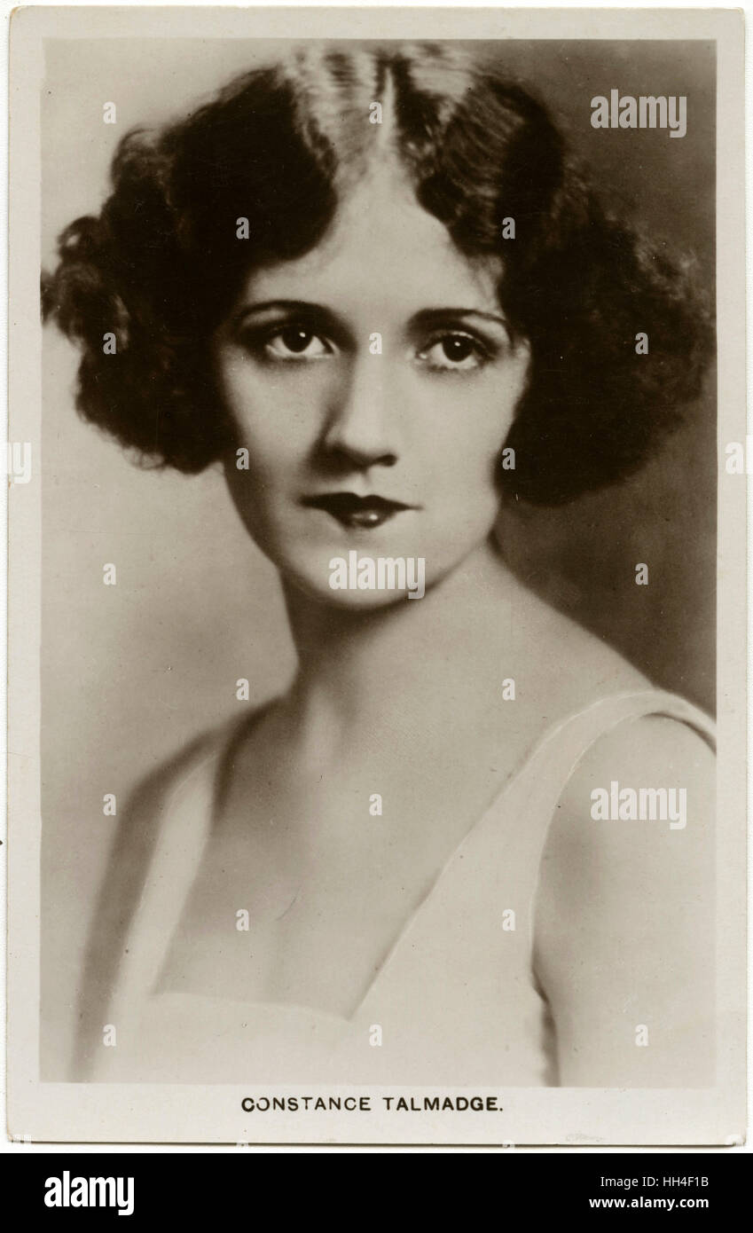 Constance Talmadge (1898-1973) - Gaumont 'Select Pictures' silent movie star. Stock Photo