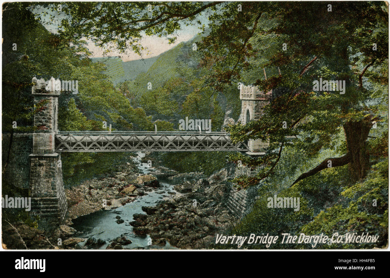 Vartry Bridge over The River Dargle, County Wicklow, Ireland Stock Photo