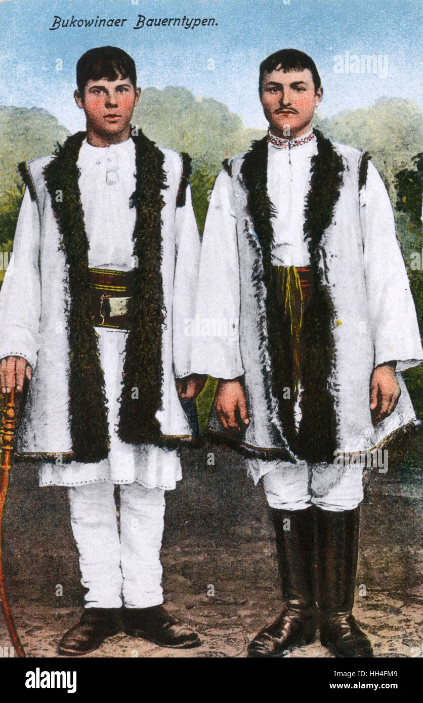 Two Gentlemen from Burkovina Stock Photo