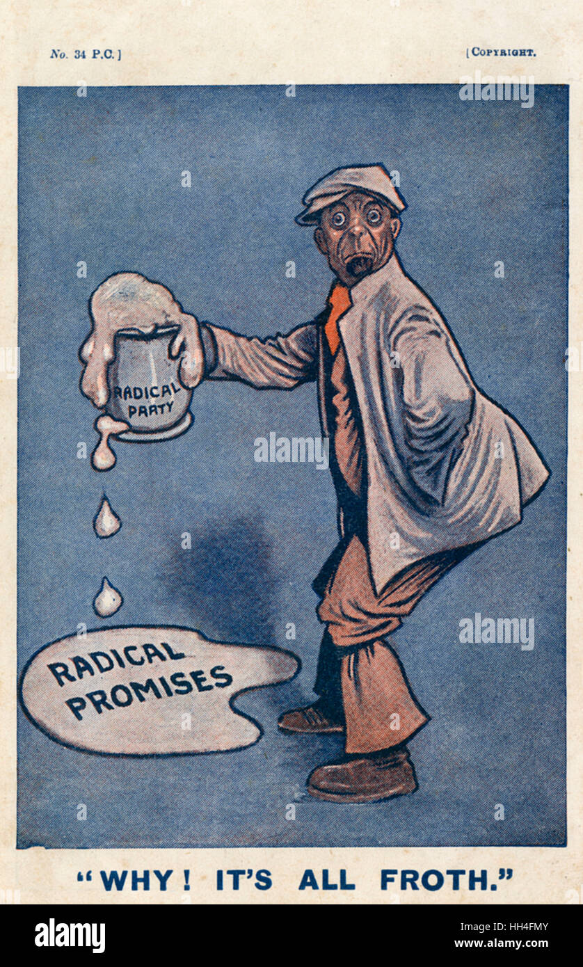 The Radical Party - their promises are seen as 'all froth' Stock Photo
