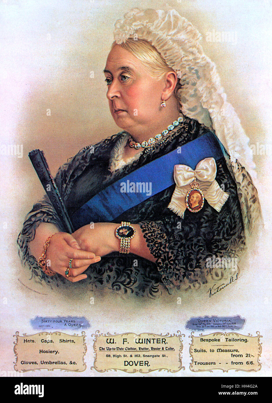 Queen Victoria the United Kingdom of Great Britain & Ireland Stock Photo