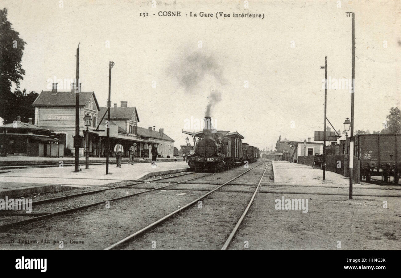 The Railway Station at CosneCourssurLoire, Nievre, France Stock Photo Alamy The Railway Station at CosneCourssurLoire, Nievre, France Stock Photo Alamy