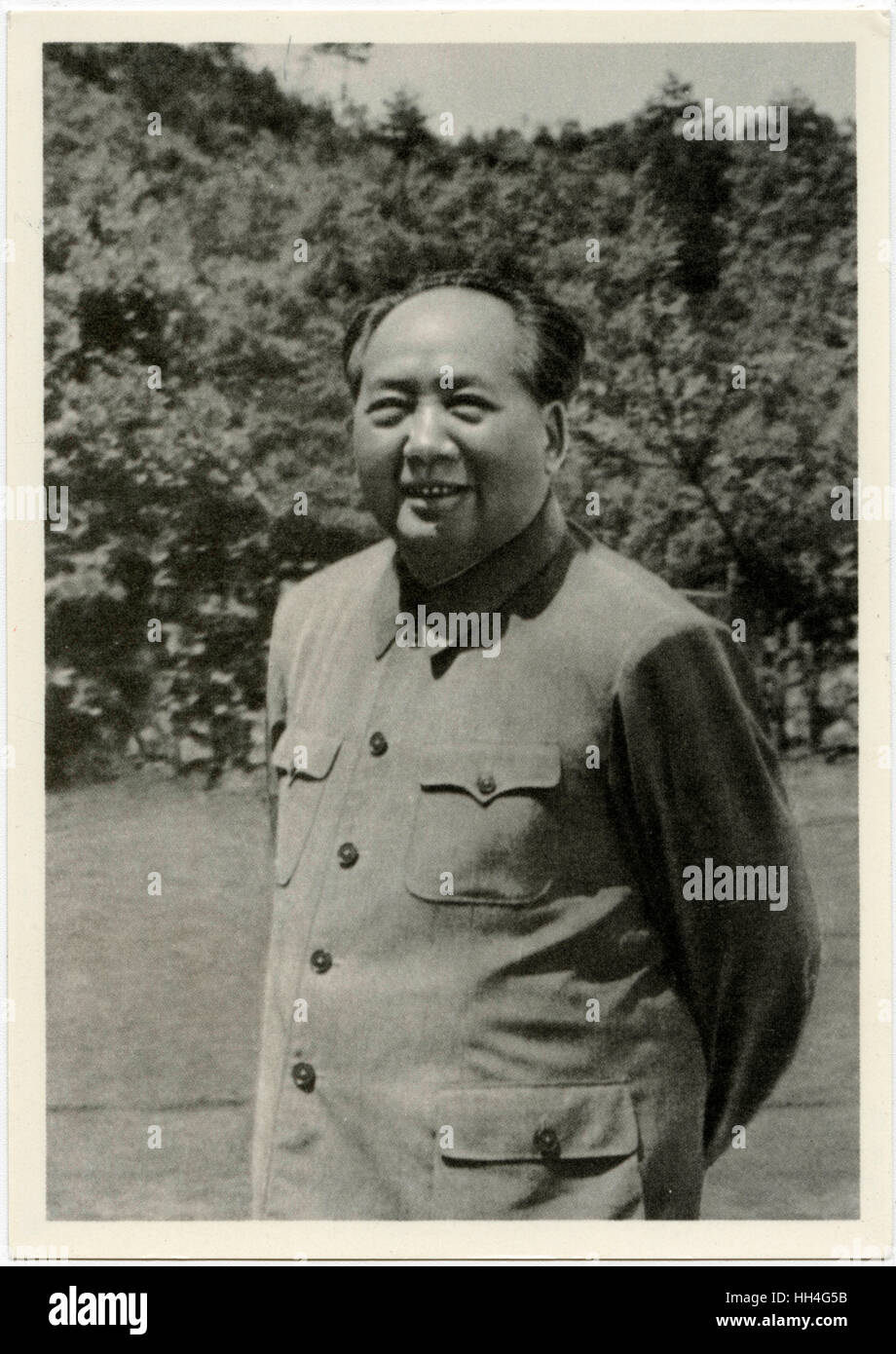 Mao Zedong - founding father of People's Republic of China Stock Photo