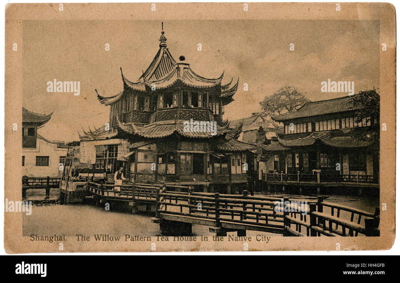 Shanghai, China The Willow Pattern Tea House Stock Photo Alamy