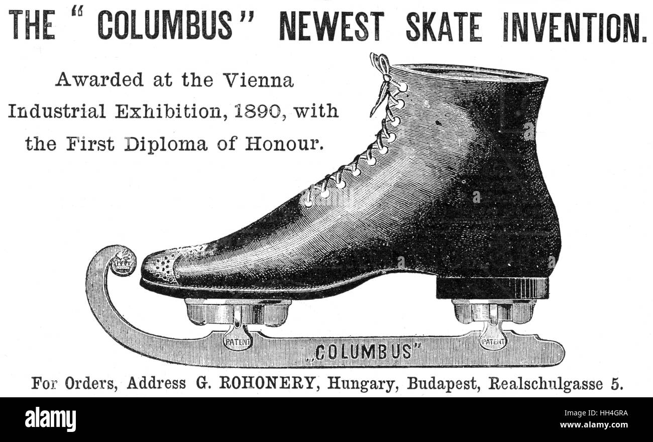 The Columbus skate invention ice skating Stock Photo Alamy