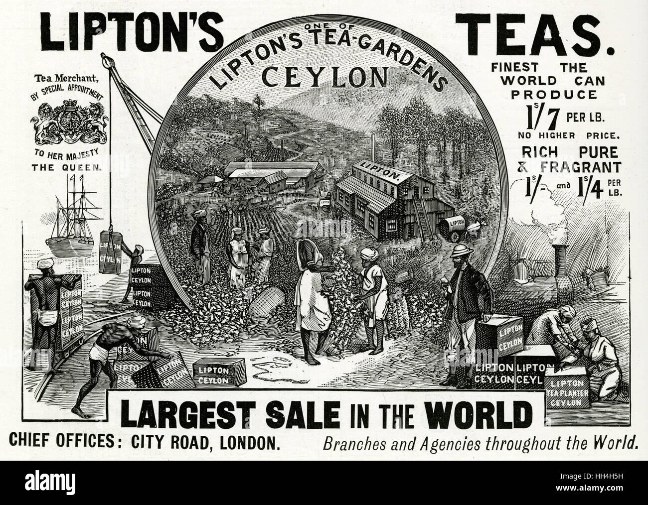 Victorian advert tea hires stock photography and images Alamy