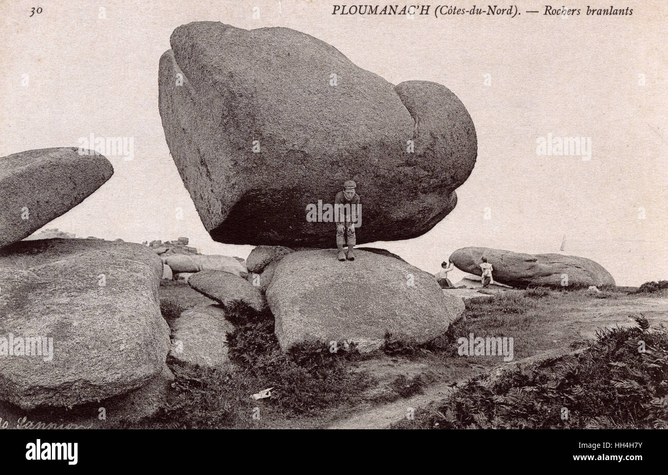 Ploumanac'h, Brttany, France - the 'Tottering' Rocks Stock Photo