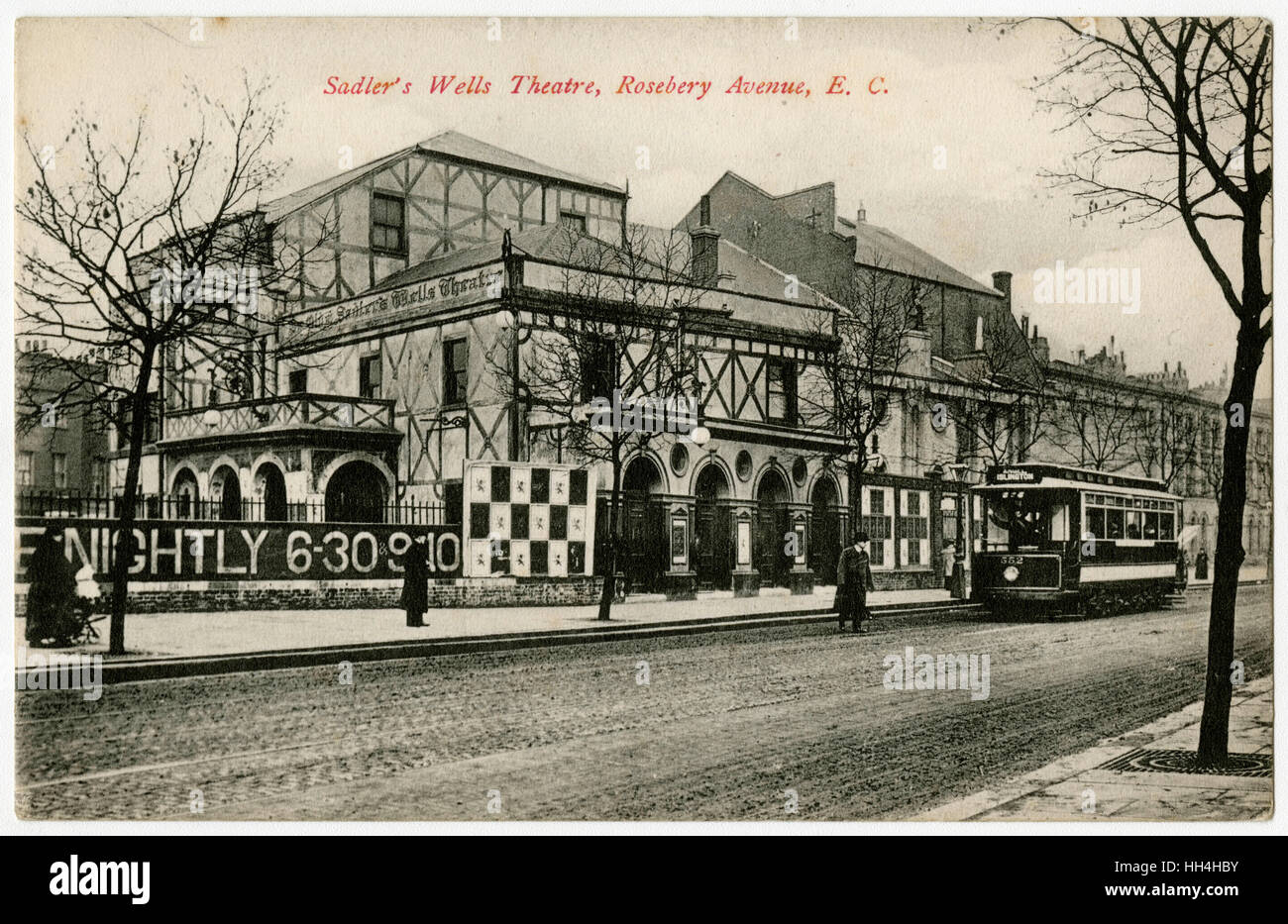 Sadler's Wells Theatre Rosebery Avenue, London. Opening as the first