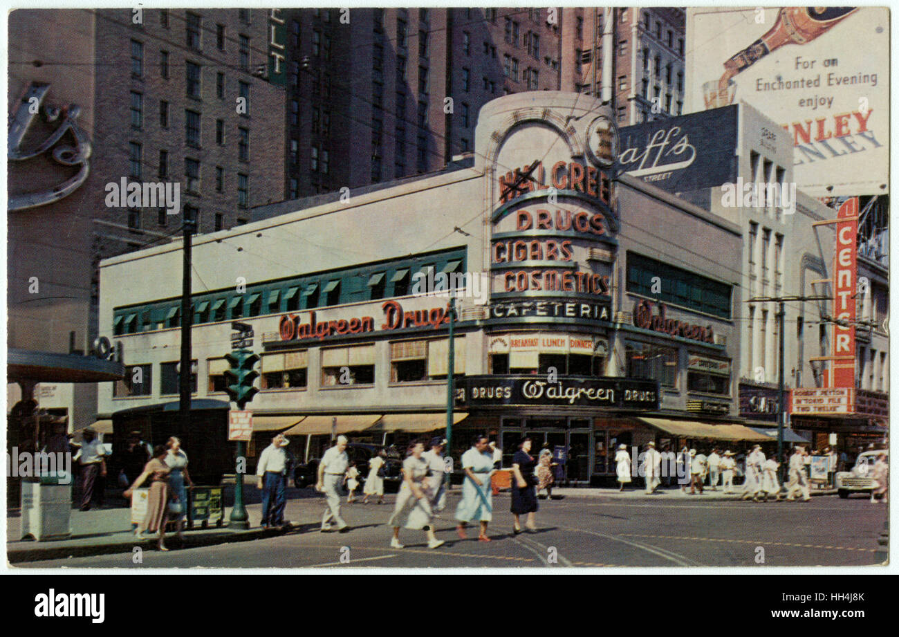 Walgreen Drug Store - Baronne and Canal Streets, New Orleans Stock Photo