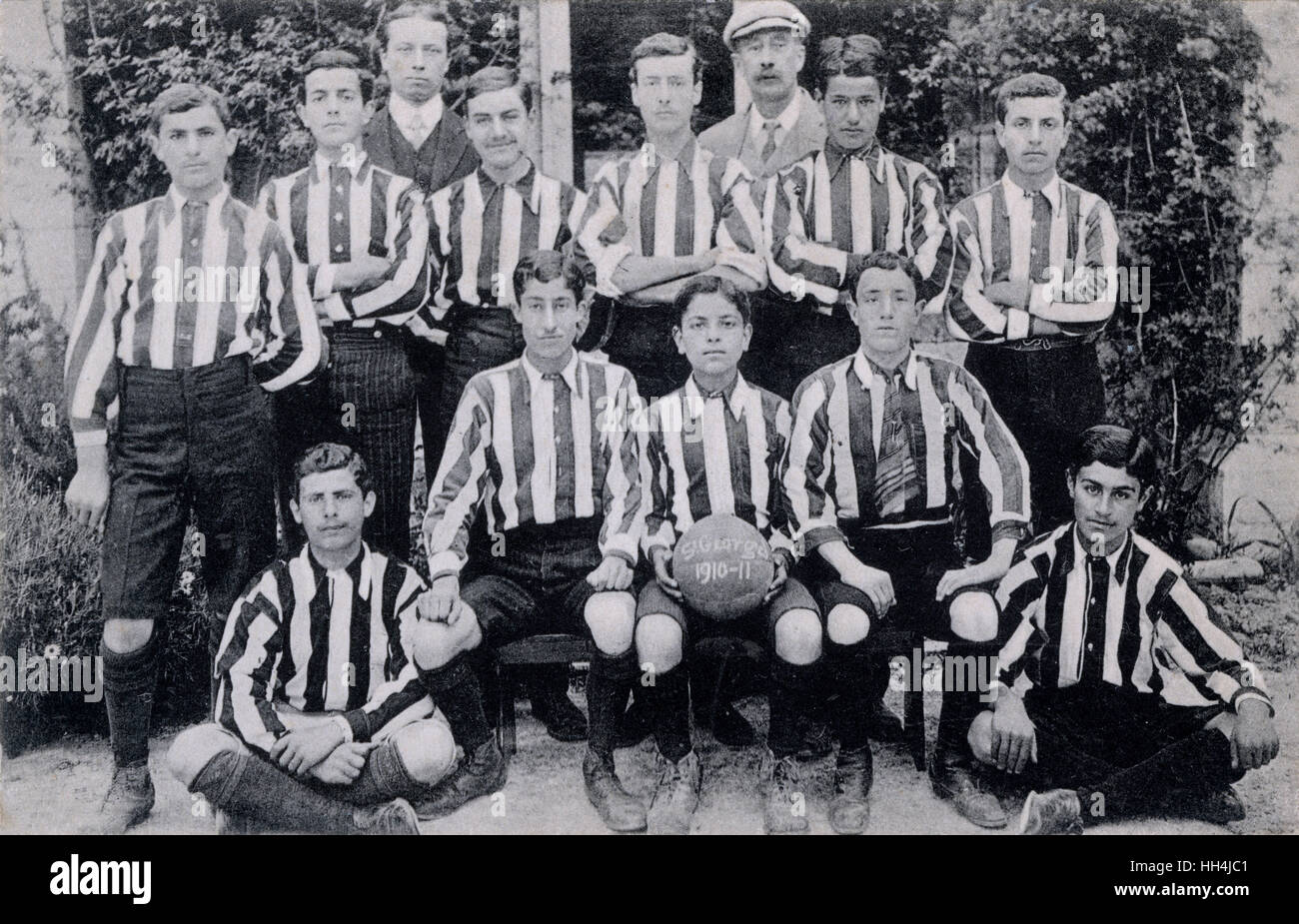 St. George's School football Team - Jerusalem, Israel Stock Photo