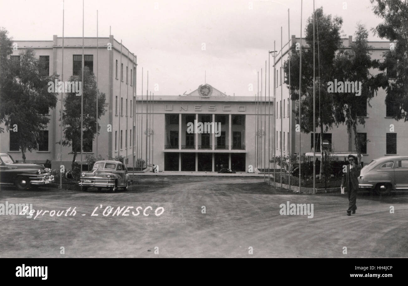 UNESCO palace in Beirut (Beyrouth), Lebanon Stock Photo