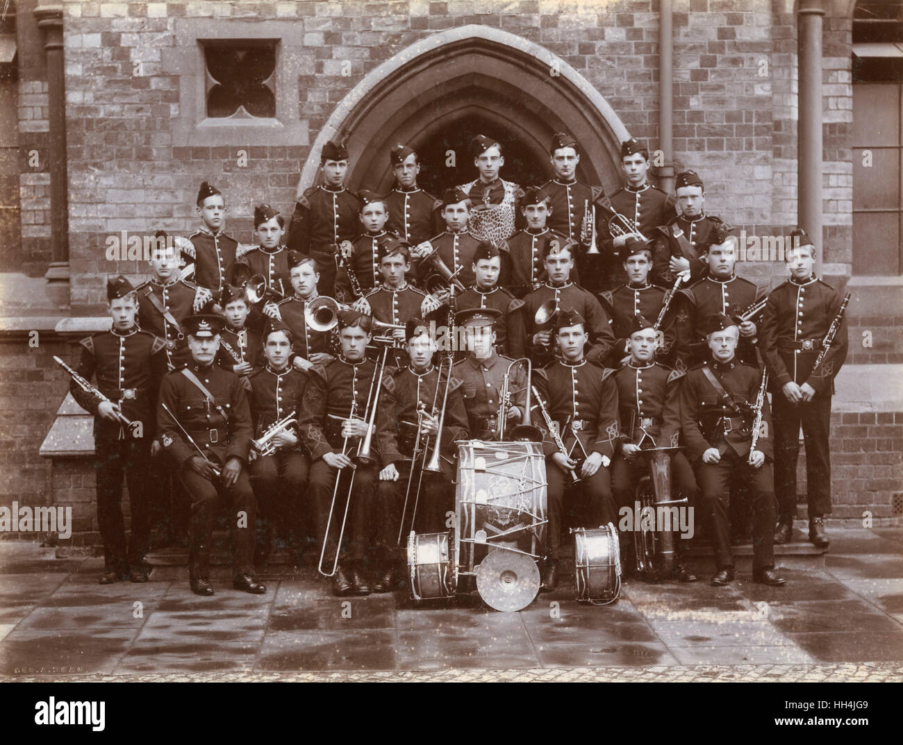 Rugby School OTC band, c.1906 Stock Photo