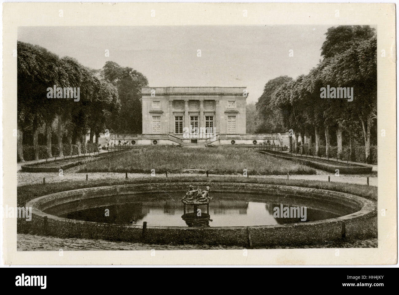 Le Petit Trianon Versailles Palace France Slightly Overgrown Stock Photo Alamy