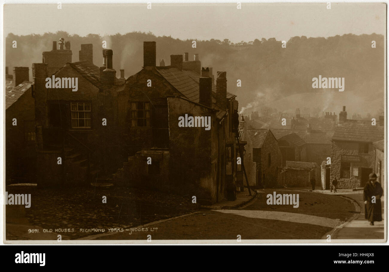 Old Houses, Richmond, North Yorkshire Stock Photo Alamy