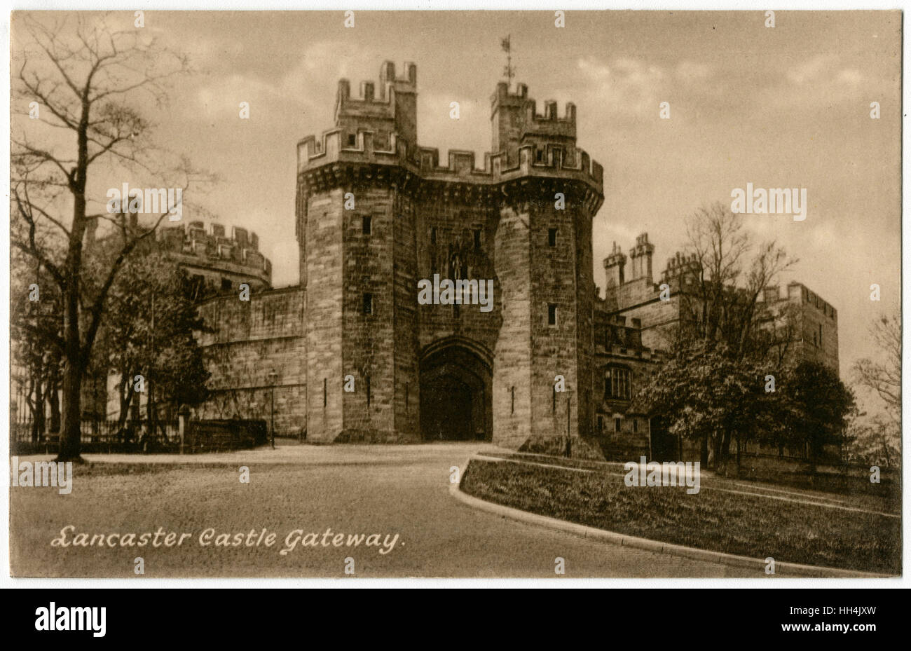 Lancaster Castle Gateway, Lancashire, England Stock Photo
