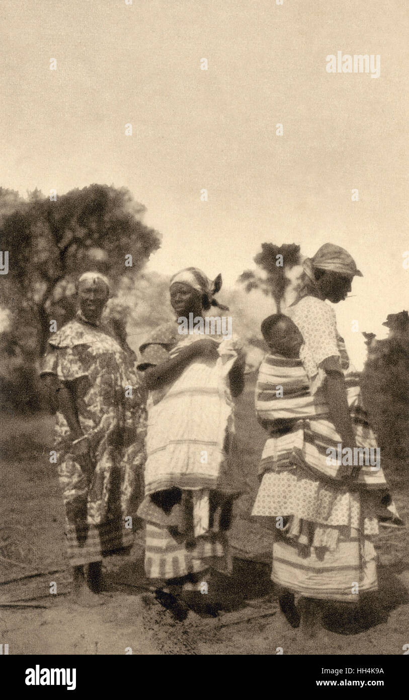 Three Senegalese women in Dakar Stock Photo