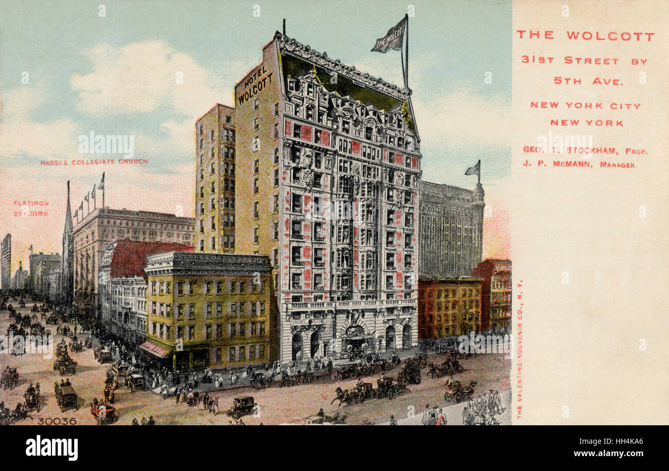 The Wolcott Hotel in New York City, USA Stock Photo Alamy